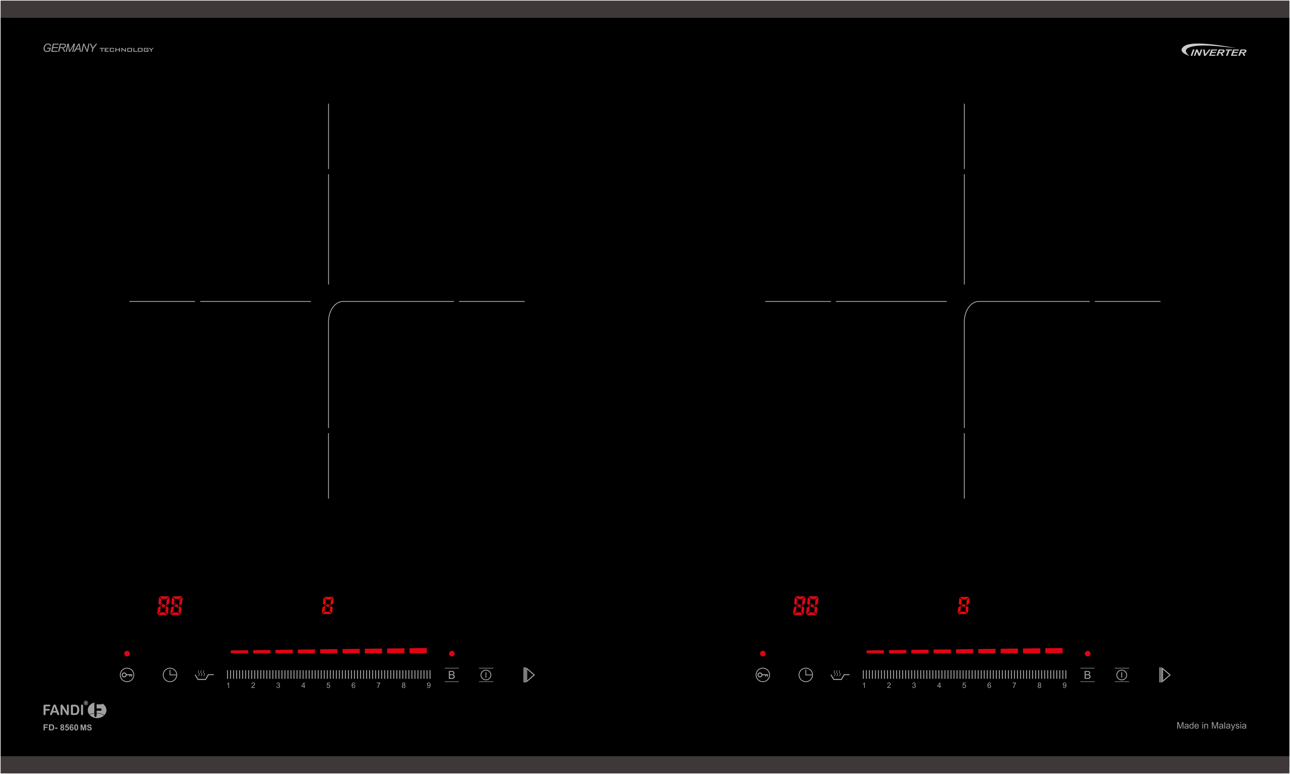 Bếp từ nhập khẩu Malaysia FD - 8560MSB