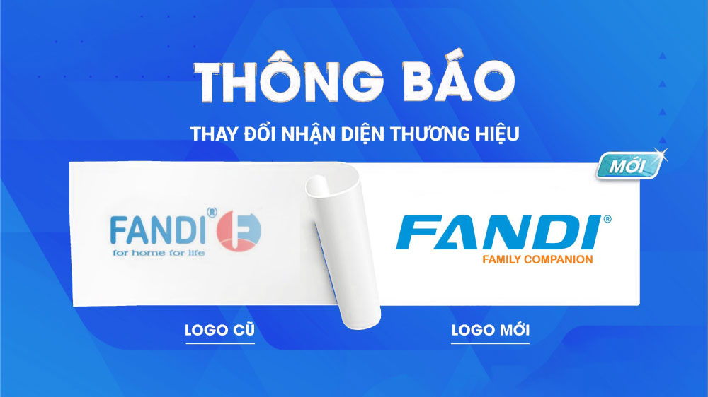 Thông báo: Fandi công bố thay đổi logo nhận diện thương hiệu
