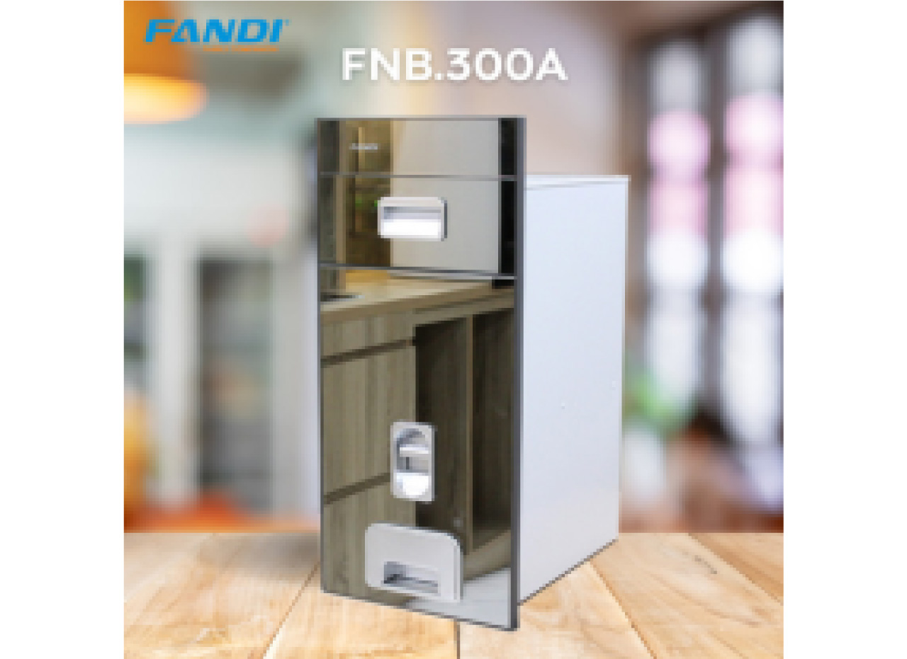 THÙNG GẠO THÔNG MINH MẶT GƯƠNG BẠC FNB.300A
