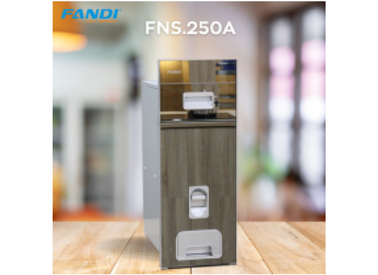 THÙNG GẠO THÔNG MINH MẶT GƯƠNG BẠC FNS.250A
